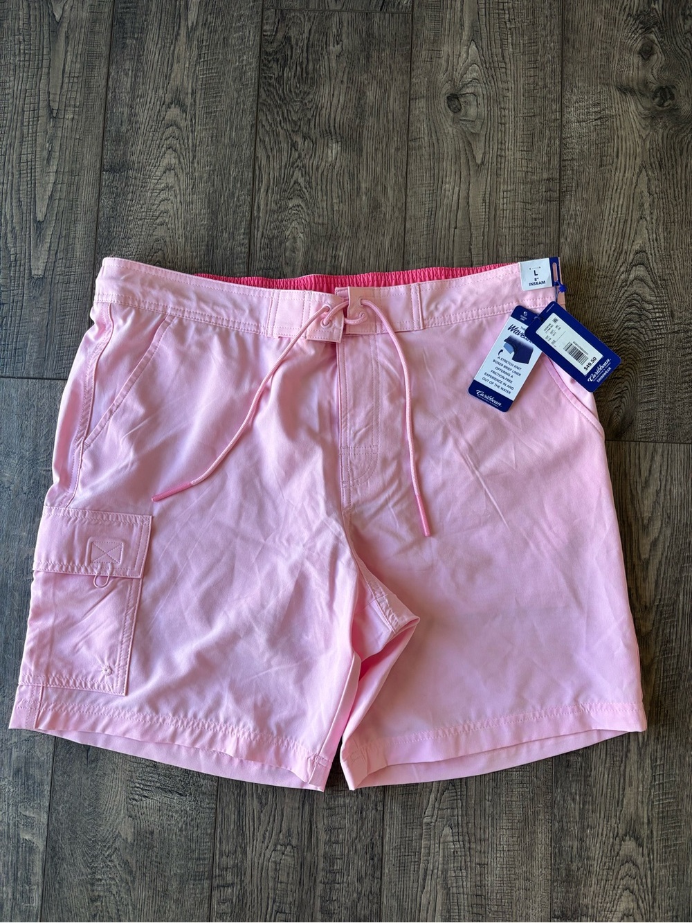 Caribbean Pink Men's Swim Board Shorts